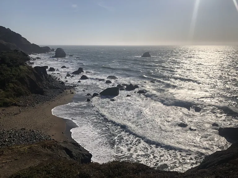 Pacific coastline at Lands End in San Francisco